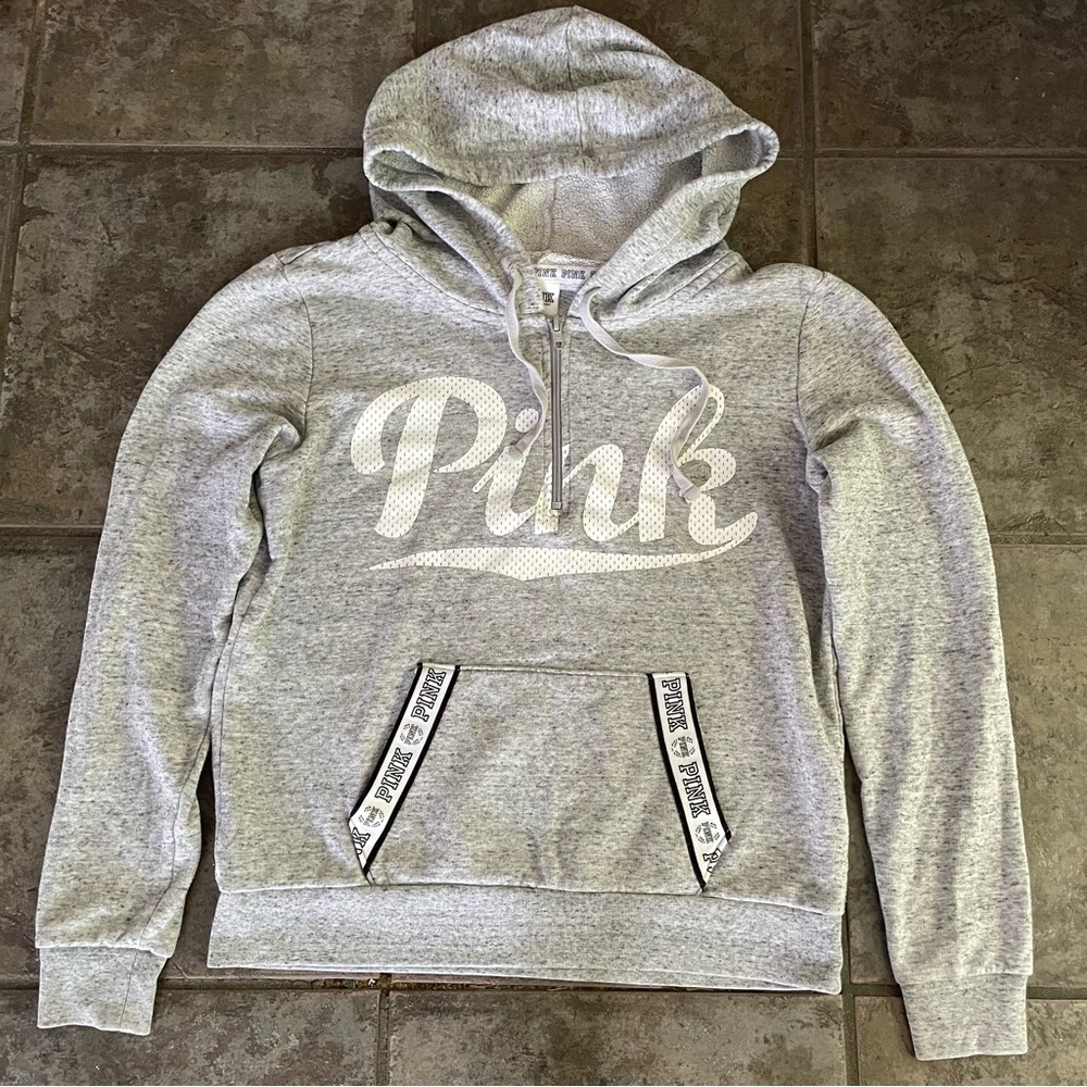 PINK Victoria’s Secret Gray Hoodie . Size M . Stylish